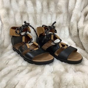 Womens SOREL Torpeda Lace II Gladiator Sandals-size 91/2
